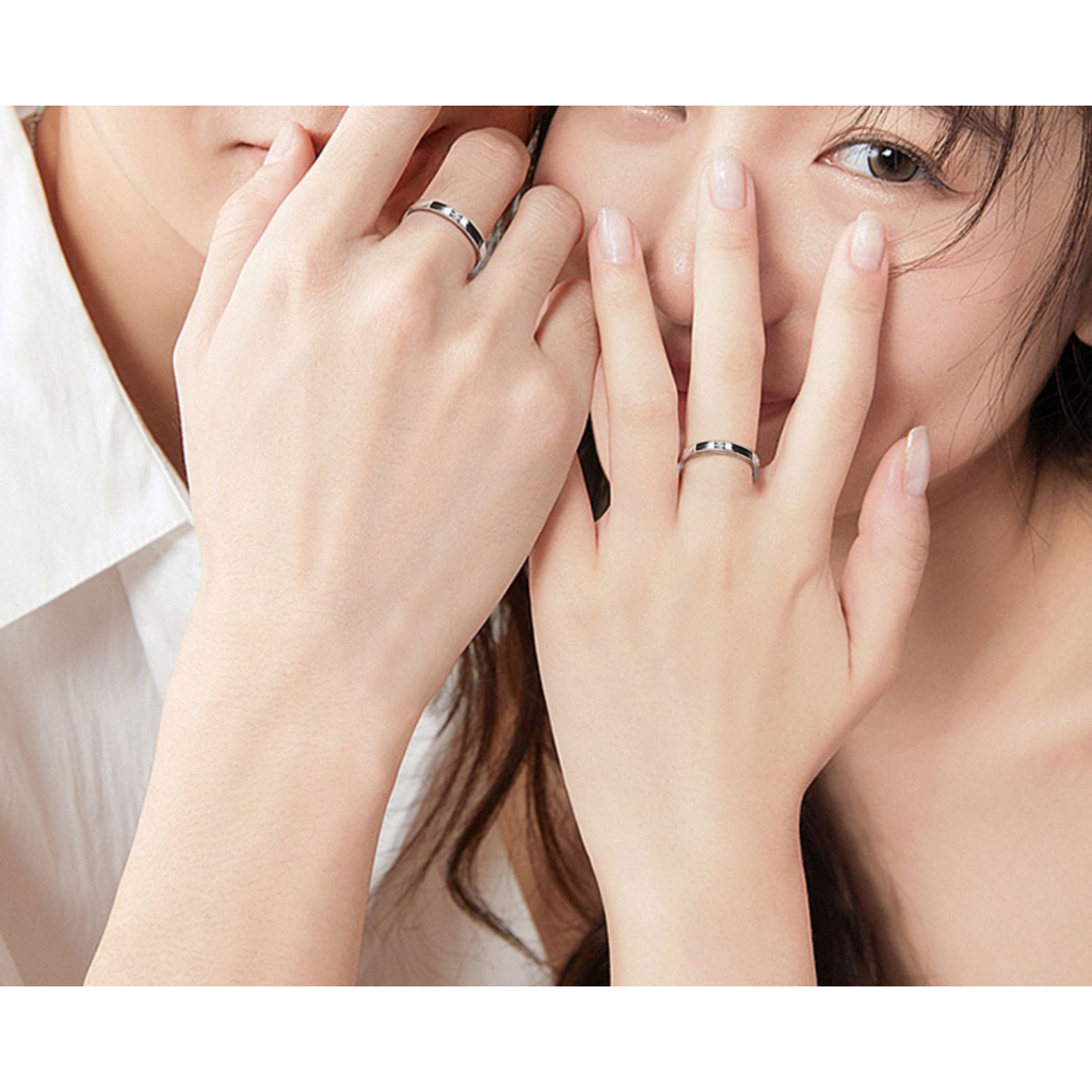 Ảnh Nhẫn cặp đôi CDE Marryme Couples' Ring Silver CDE8039SV 4