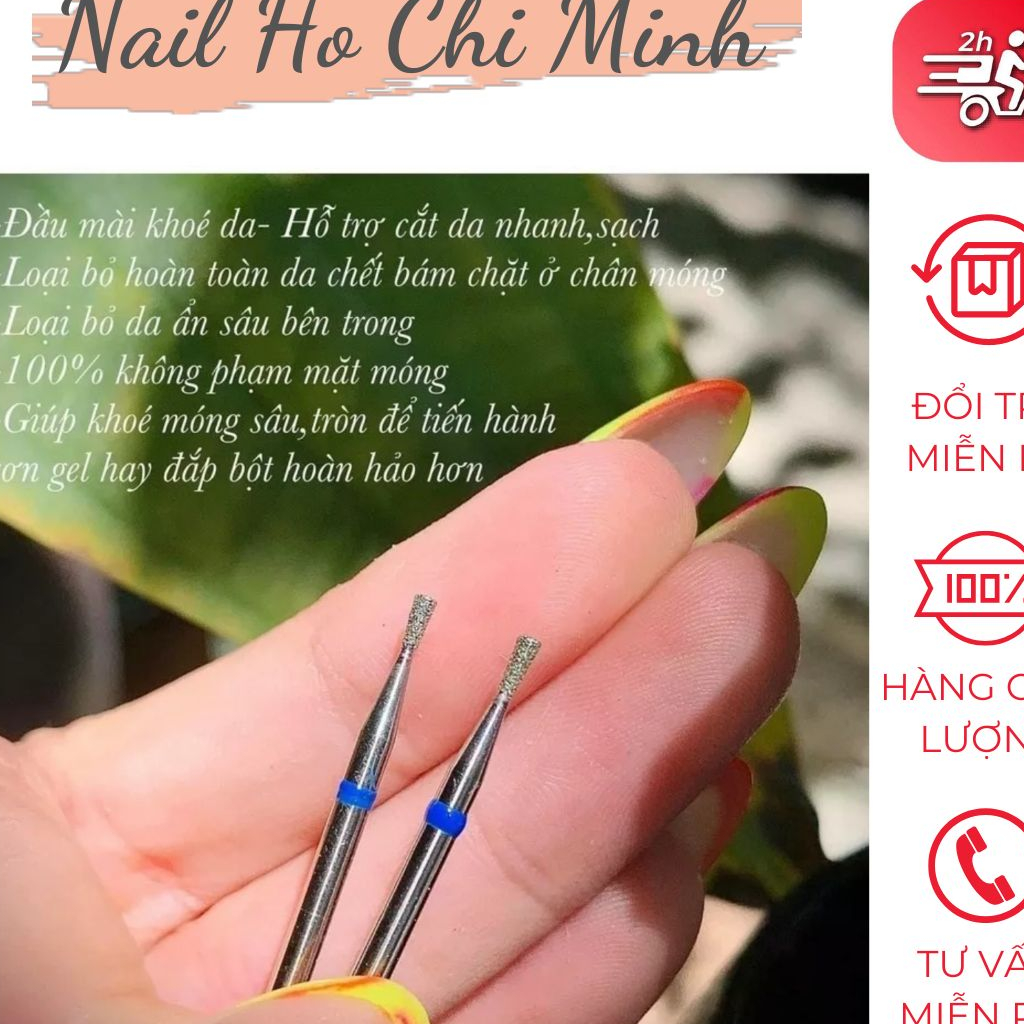 [MUA 1 TẶNG 1] Đầu mài nhặt da nail - đầu mài da chất liệu kim loại an toàn chuyên dụng cho dân làm móng
