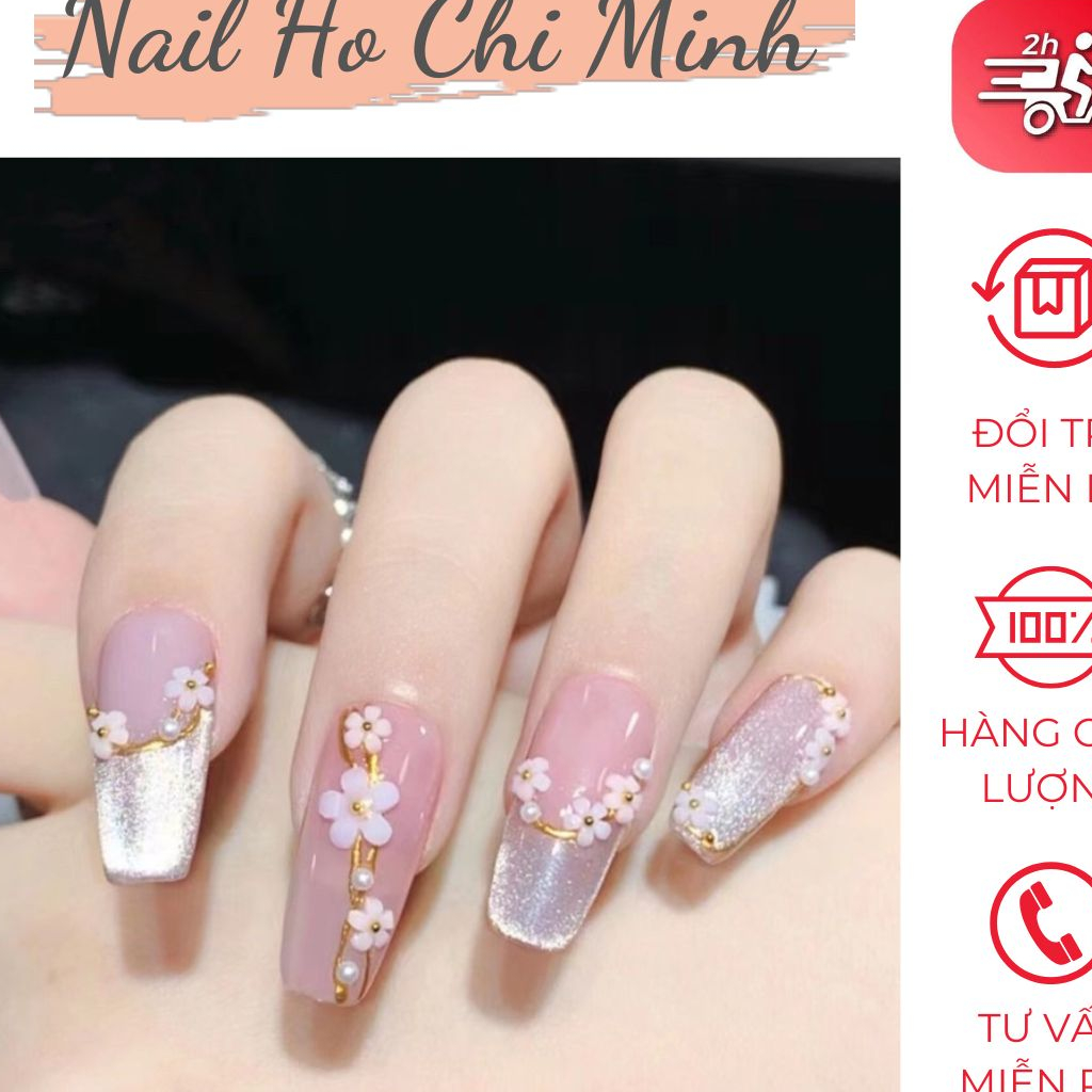 [Xả Kho] Charm hoa nhí mix bi hoa sứ nhí trang trí móng tay đính móng phong cách Hàn Nhật