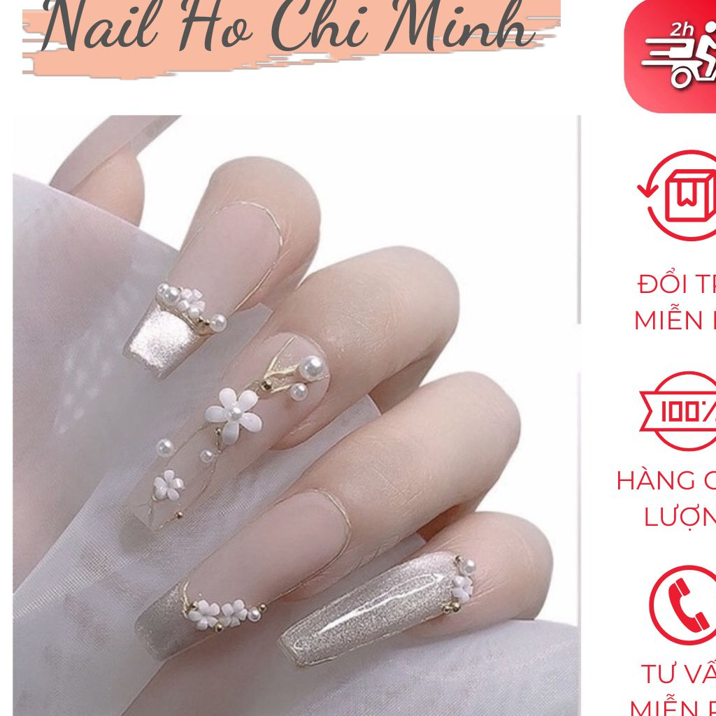 [Xả Kho] Charm hoa nhí mix bi hoa sứ nhí trang trí móng tay đính móng phong cách Hàn Nhật