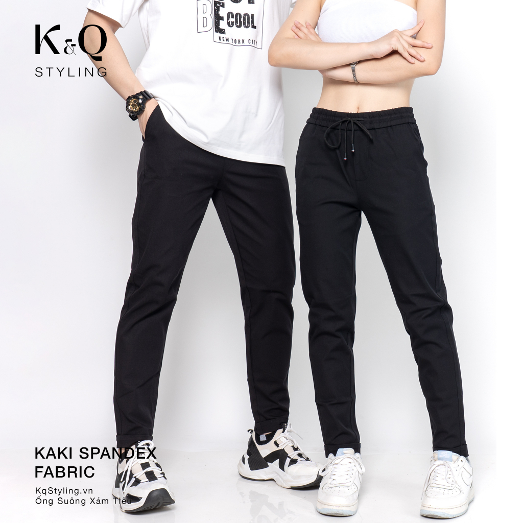 Ảnh Quần kaki cotton co giãn ống suông cao cấp KQSTYLING 1