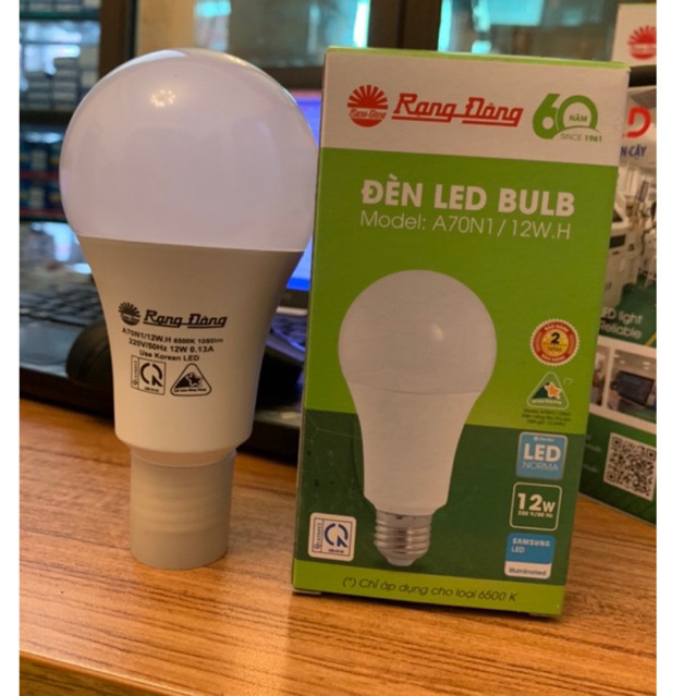 [CHÍNH HÃNG-BẢO HÀNH 2 NĂM] Bóng Đèn LED Rạng Đông ChipLed SAMSUNG 3W-15W