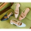 Giày cao gót 3 phân & 5p &7p mũi vuông ANN kiểu dáng slingback tiểu thư phối khóa hoa đá_M3004QNKD