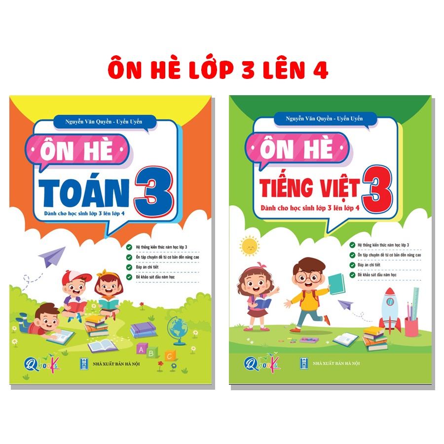 Sách - Ôn Hè Toán và Tiếng Việt 3 - Dành cho học sinh lớp 3 lên lớp 4