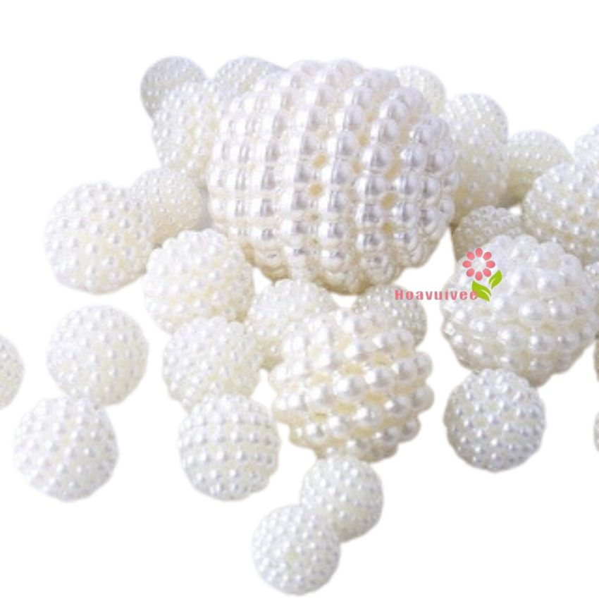Hạt Nhựa Tròn Xí Muội Hạt Bẹt Tròn 8 - 10 -12mm Gói 50Gr