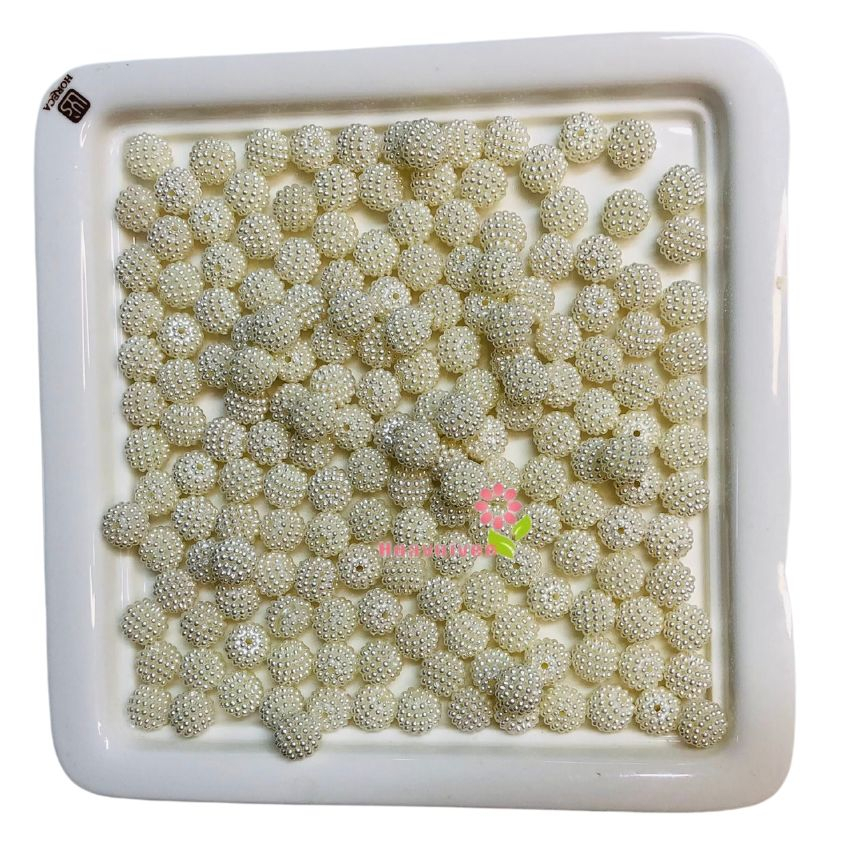 Hạt Nhựa Tròn Xí Muội Hạt Bẹt Tròn 8 - 10 -12mm Gói 50Gr