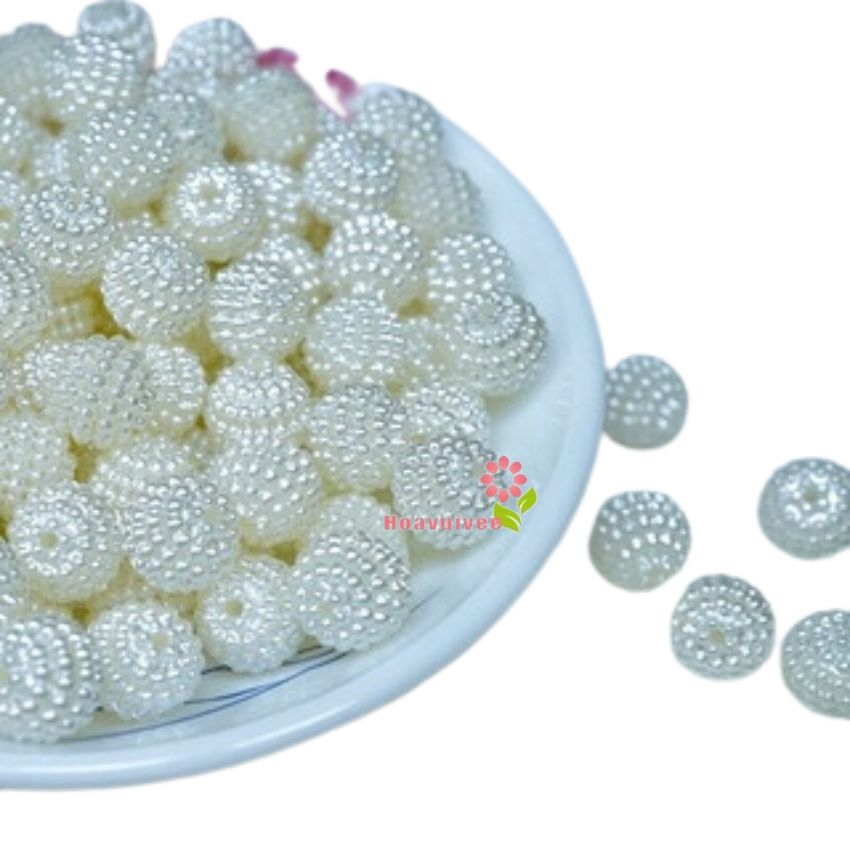 Hạt Nhựa Tròn Xí Muội Hạt Bẹt Tròn 8 - 10 -12mm Gói 50Gr
