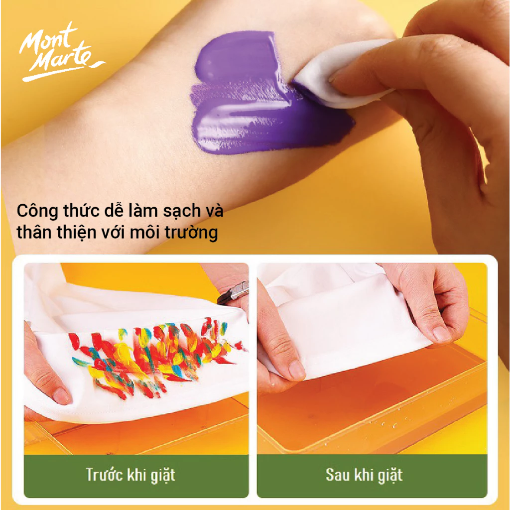 [Hỏa tốc HCM] Màu Nước Poster Tô Tượng Vẽ Đa Chất Liệu Cao Cấp Mont Marte Chai 500ml