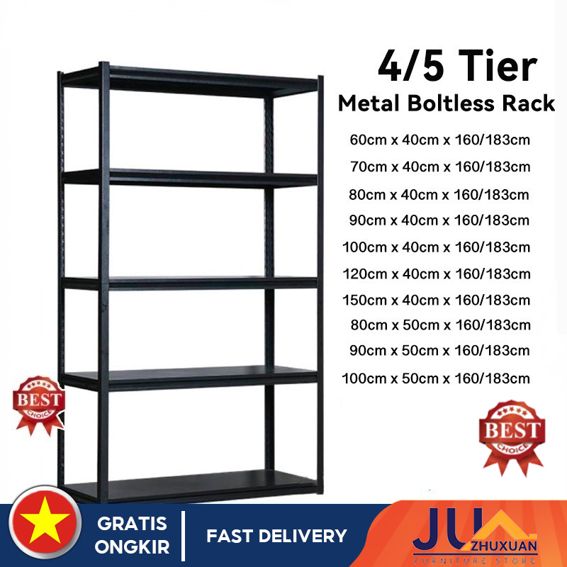 5 lớp phủ kim loại Boltless Storage Rack Series | Boltless Storage Room ...