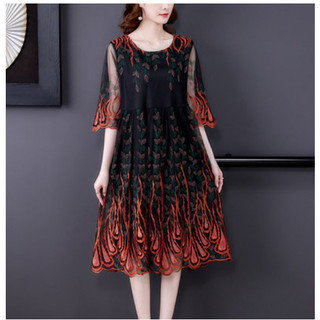 Đầm Thêu Sang Trọng Phong Cách Phương Tây Dự Tiệc VH92