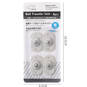 Bộ 4 Bánh Xe Di Chuyển Thùng Hộp Dán Xoay 360 Độ Tiện Dụng 4.5x2.7cm