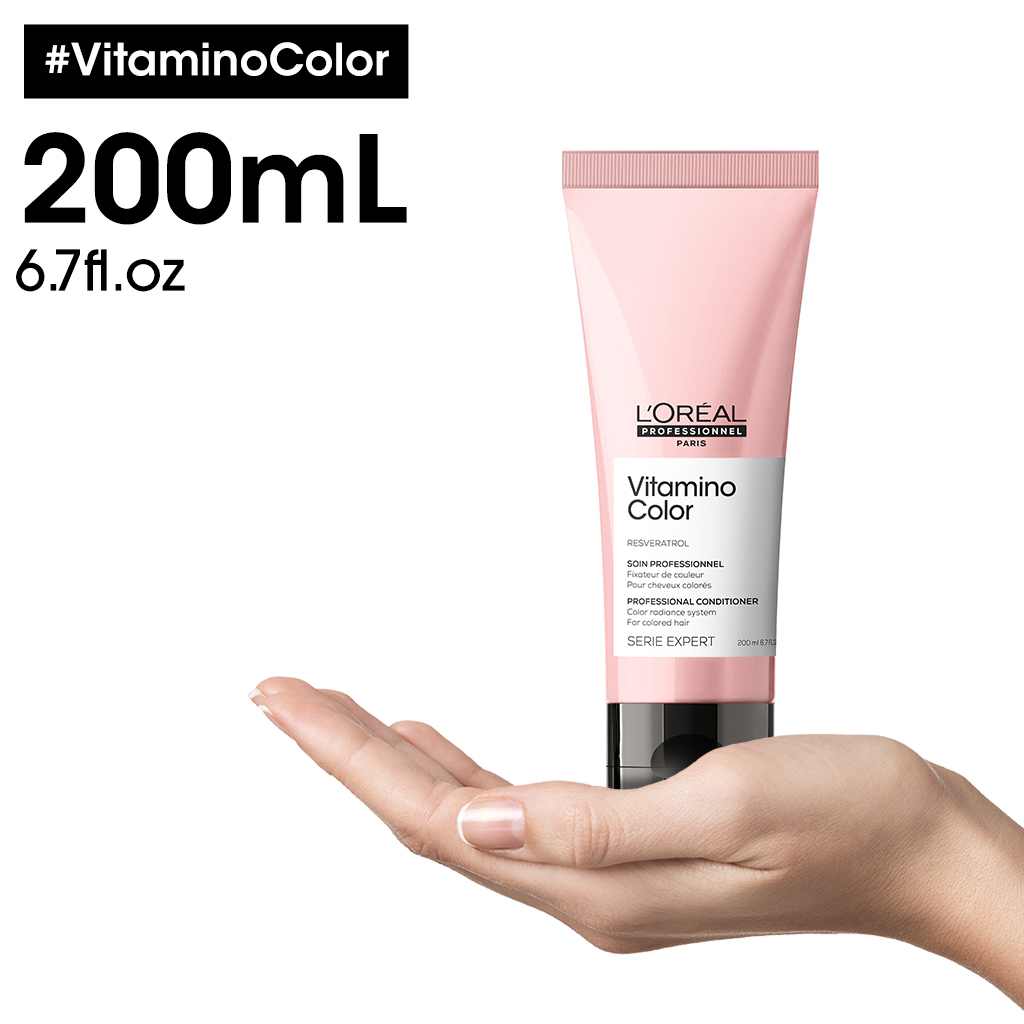 [Mã BMLTA35 giảm đến 35K đơn 99K] Dầu xả giúp bảo vệ giữ màu tóc nhuộm lâu trôi LOREAL vitamino conditioner 200ml