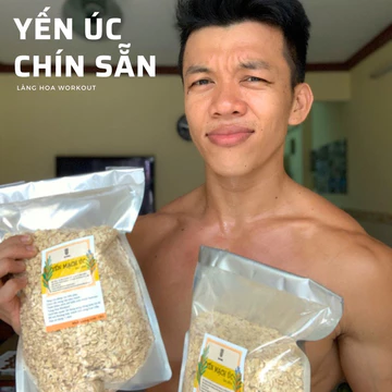 Yến mạch Úc rang chín sẵn LÀNG HOA WORKOUT - Yến mạch