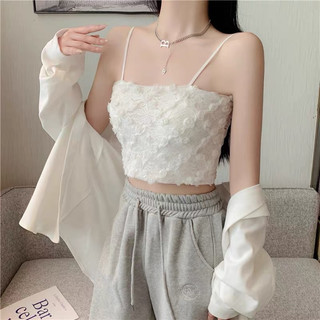Áo Bra Ren  Quây 2 Dây Phối Hoạ Tiết Hoa Hồng Kèm Mút Đệm mã 586
