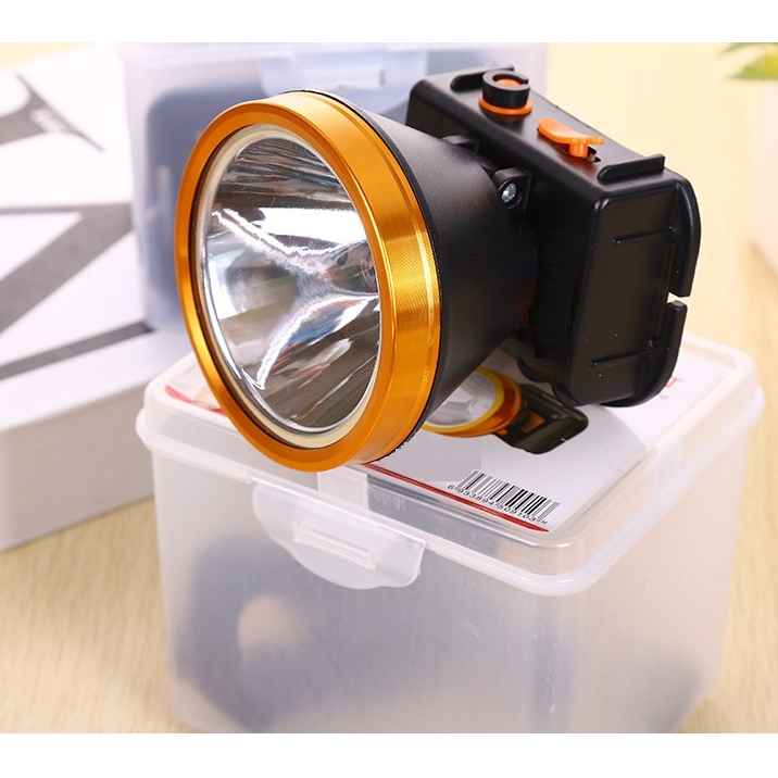 Đèn pin sạc đi ban đêm, đèn pin đeo đầu 1 bóng led, ánh sáng trắng siêu sáng | Shopee Việt Nam