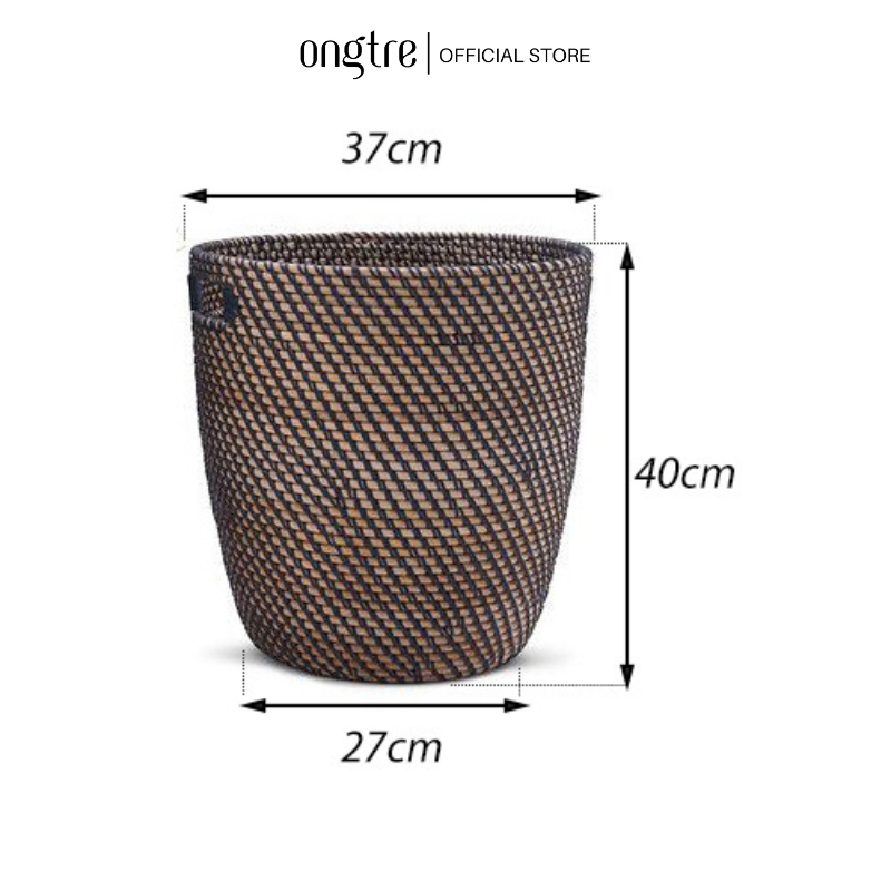 Giỏ Decor ONGTRE Đa Năng, Hộp Đựng Đồ Trang Trí Nhà Cửa, Giỏ Lưu Trữ Quần Áo, Đồ Chơi, Phòng Khách, Phòng Ngủ