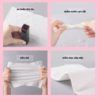 Khăn lau mặt dùng 1 lần Animerry, giấy lau mặt khô, lau ướt đa năng cuộn 40 tờ, tiện dụng đi du lịch