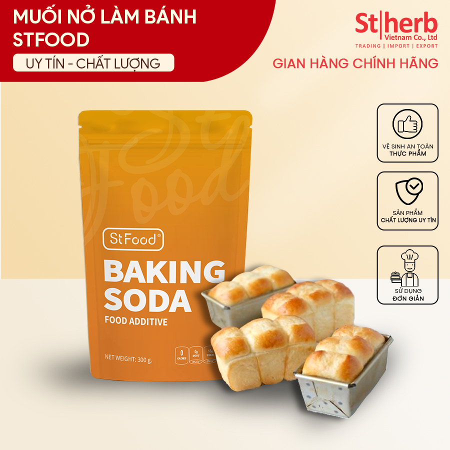 Muối Nở Làm Bánh Thương Hiệu StFood Trọng Lượng 300G (StFood Baking Soda 300G)