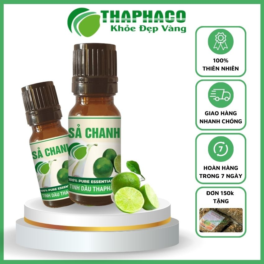 Tinh Dầu Sả Chanh Nguyên Chất 10ml Thaphaco
