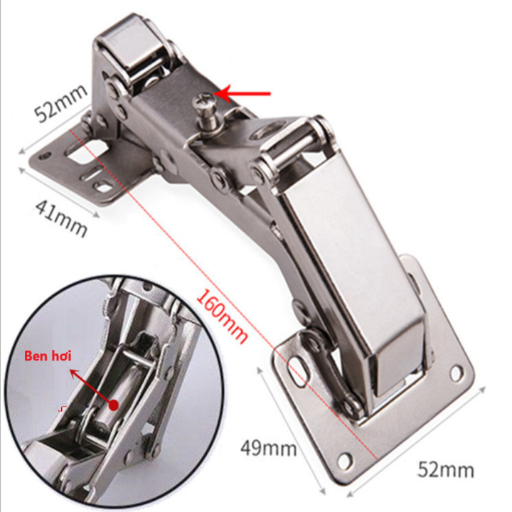 Bản Lề Thép Chữ M Giảm Chấn Và Không Giảm Chấn - Cam Kết Không Gỉ - Bảo Hành 12 Tháng .