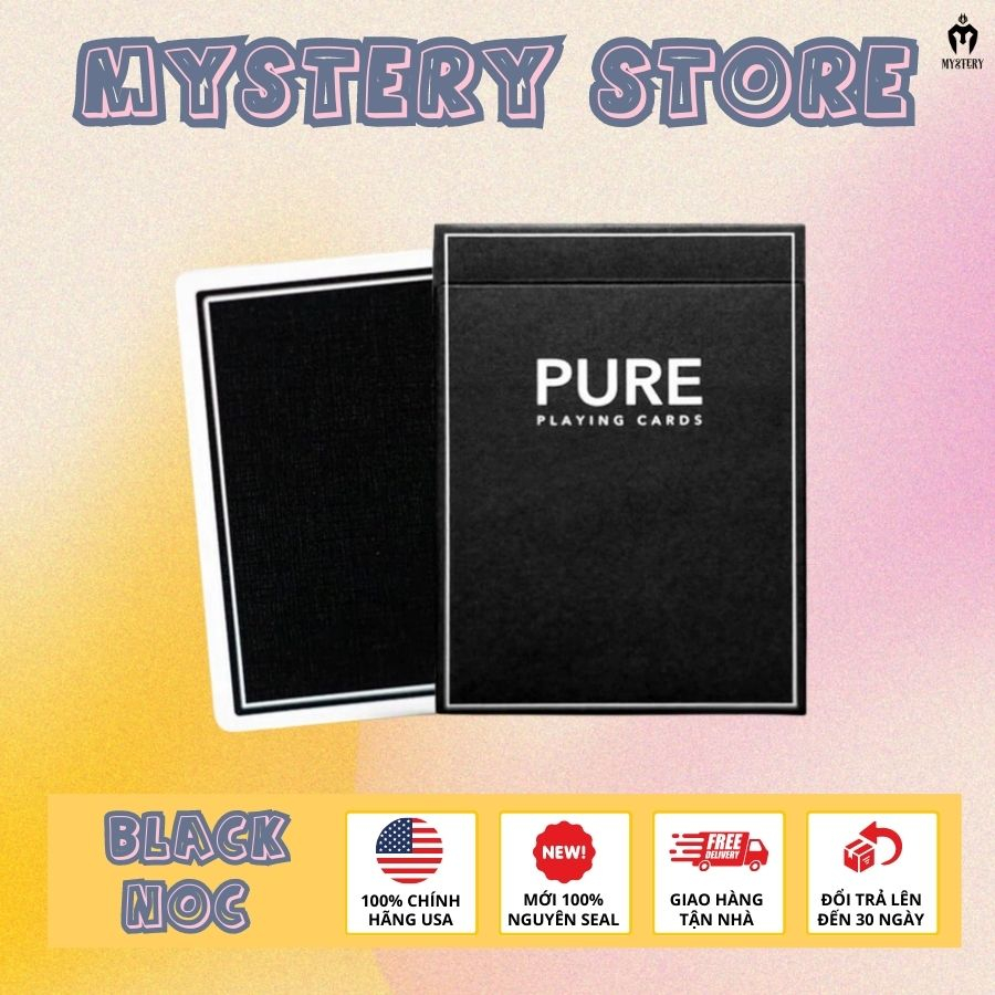 Bài Ảo Thuật Black Pure Noc (Marked Edition) Playing Cards By Tcc [Hàng Cao  Cấp] - Bài Tây Giá Rẻ (Mystery) | Shopee Việt Nam