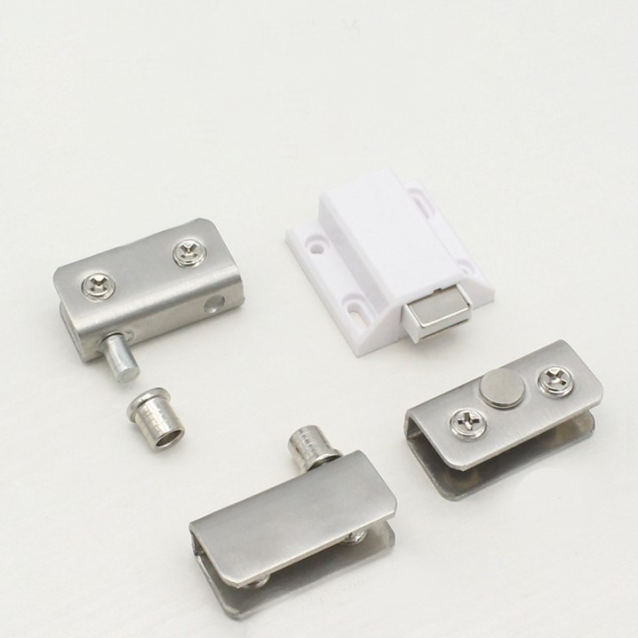 Bản Lề Cối Xoay Cửa Kính Inox - Bộ 4 Chiếc - Bảo Hành 12 Tháng .
