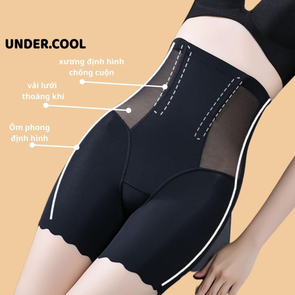 Quần Đùi Gen Bụng UNDERCOOL Tàng Hình Chất Su Có Thanh Chống Cuộn QGB03