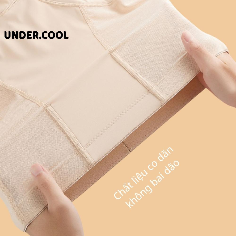 Quần Đùi Gen Bụng UNDERCOOL Tàng Hình Chất Su Có Thanh Chống Cuộn QGB03