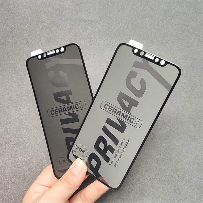 Kính Cường Lực iPhone Dẻo Chống Nhìn Trộm Chống VânTay dành cho iPhone X đến 16 pro max