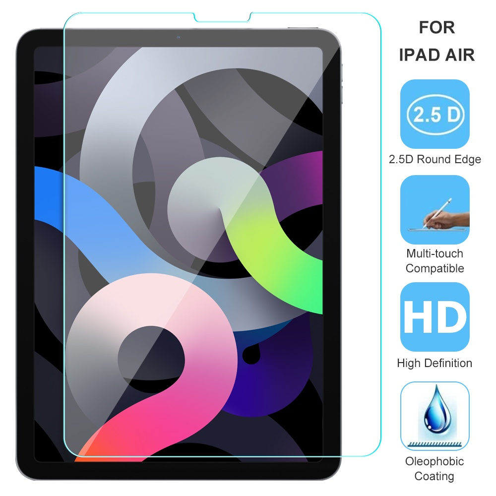 Kính cường lực 9H không bám dấu vân tay cho Ipad Air / Mini /10.2 / 10.5 inch / Gen 10 / 11inch