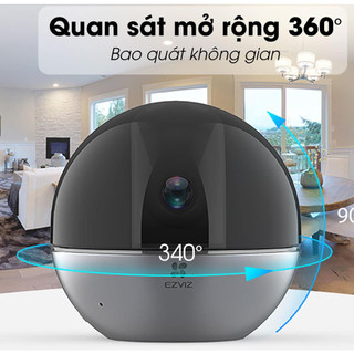 Camera IP Wifi Ezviz E6 3K-5MP Siêu Nét, Xoay 360 độ, Đàm thoại, Báo động - TRANGIATELECOM