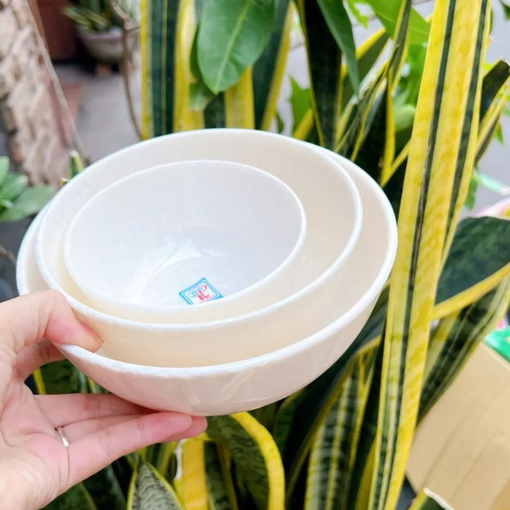 Chén - Tô - Dĩa Vân Đá Trắng Nhựa Melamine Cao Cấp Fataco nhièu mẫu mã đa dạng đủ size