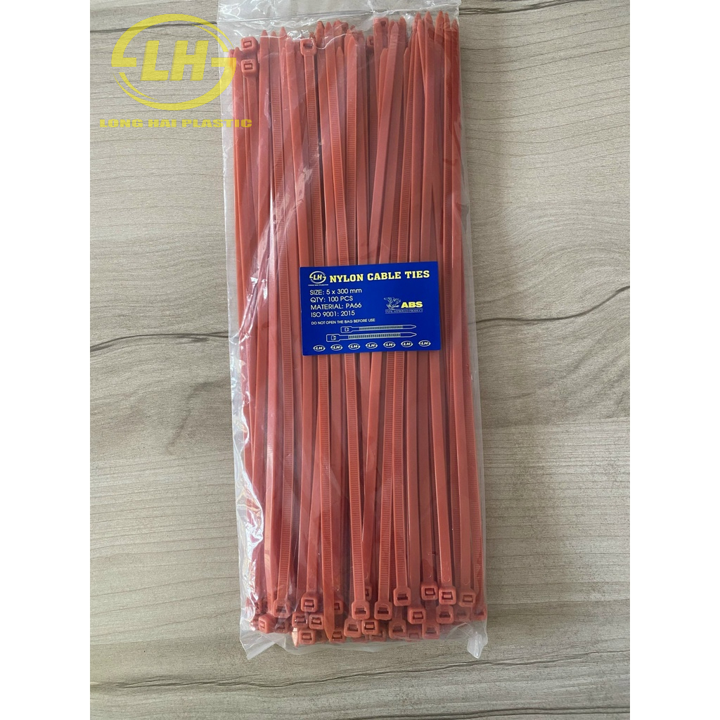 Dây Rút Dây Thít Nhựa Màu Đỏ 3 tấc (5x300mm) 100 sợi/bịch | Shopee Việt Nam