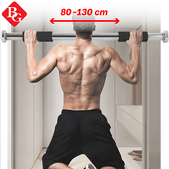 Ảnh {DB80-130cm } BG -Xà đơn treo tường gắn cửa độ dài tùy chỉnh cao cấp tập thể dục tại nhà 1