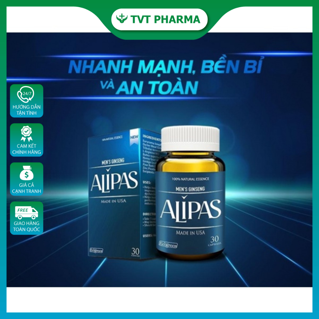 Sâm Alipas Platinum Tăng Cường Sinh Lý Sức Khỏe Nam Giới, Giảm Nguy Cơ ...