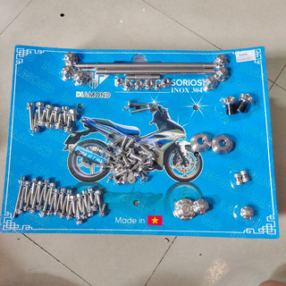 DIAMOND SALAYA - Full xe ốc Salaya inox 304 cho Dr Wave SH mode Fuled Ex10 Ex11 Ex150 Ex155 WIN
