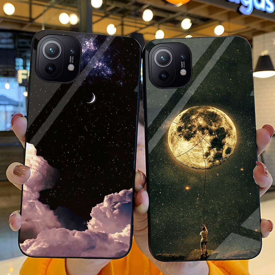 Ốp Lưng XIAOMI MI 11, MI 11 Lite, MI 11 LITE 5G NE Mặt kính sáng bóng ...