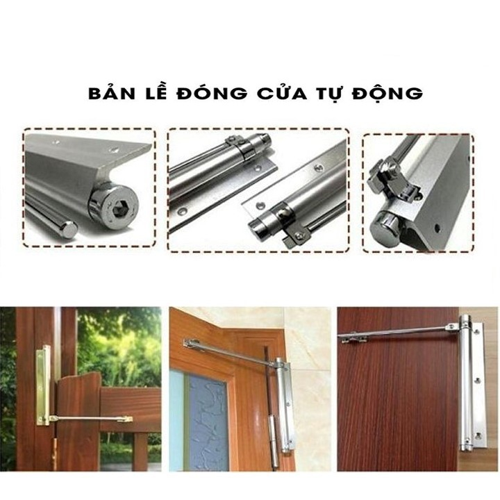 Bản Lề Đóng Cửa Tự Động Thép Không Gỉ - Bảo Hành 12 Tháng .