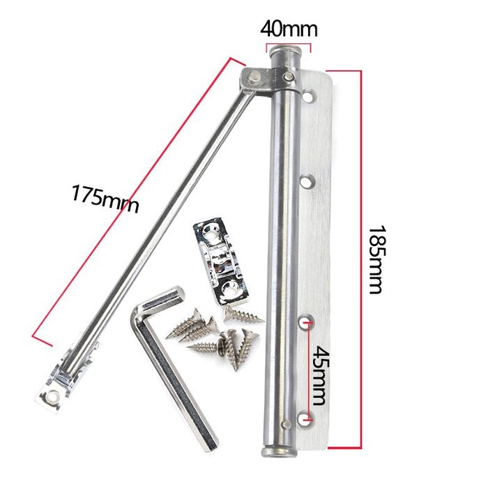 Bản Lề Đóng Cửa Tự Động Thép Không Gỉ - Bảo Hành 12 Tháng .