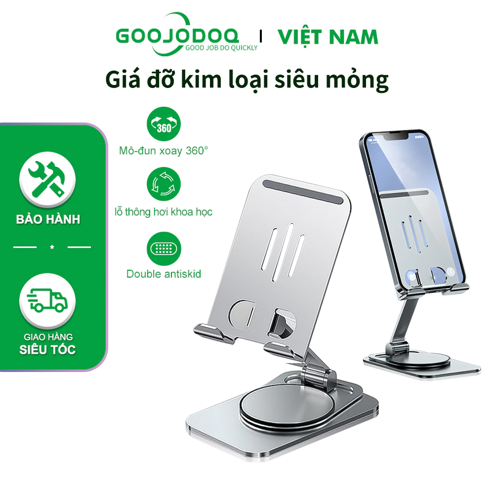 Giá đỡ điện thoại máy tính bảng GOOJODOQ kim loại
