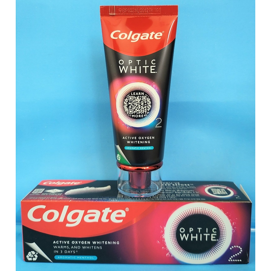 [Hộp 85g AROMATIC] KEM ĐÁNH RĂNG COLGATE Optic White O2 Aromatic