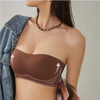 Áo Lót Nữ Đúc Su Không Gọng Quả Ngang  Không Dây Chống Tụt mã 401