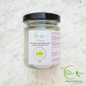 Dầu dừa nguyên chất ủ tóc, trị rạn da dành cho bà bầu - Dầu dừa Origin hũ 100ml