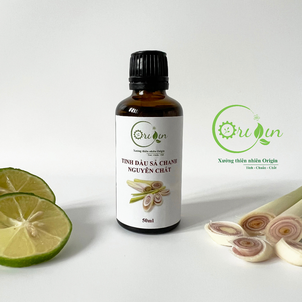 Tinh dầu sả chanh tự nhiên nguyên chất Origin đuổi muỗi, kháng khuẩn, xông phòng - 50ml