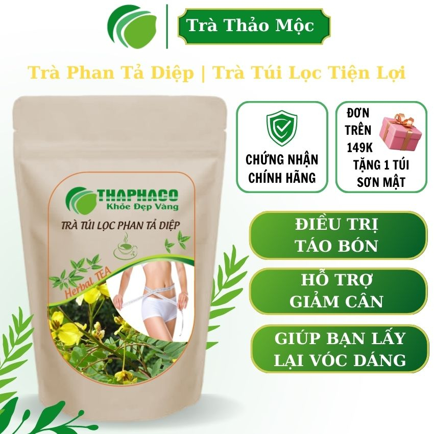 [COMBO 2 TÚI] Trà Giảm Cân Túi Lọc - Trà Phan Tả Diệp Nguyên Chất THAPHACO - Hỗ Trợ Giảm Cân An Toàn