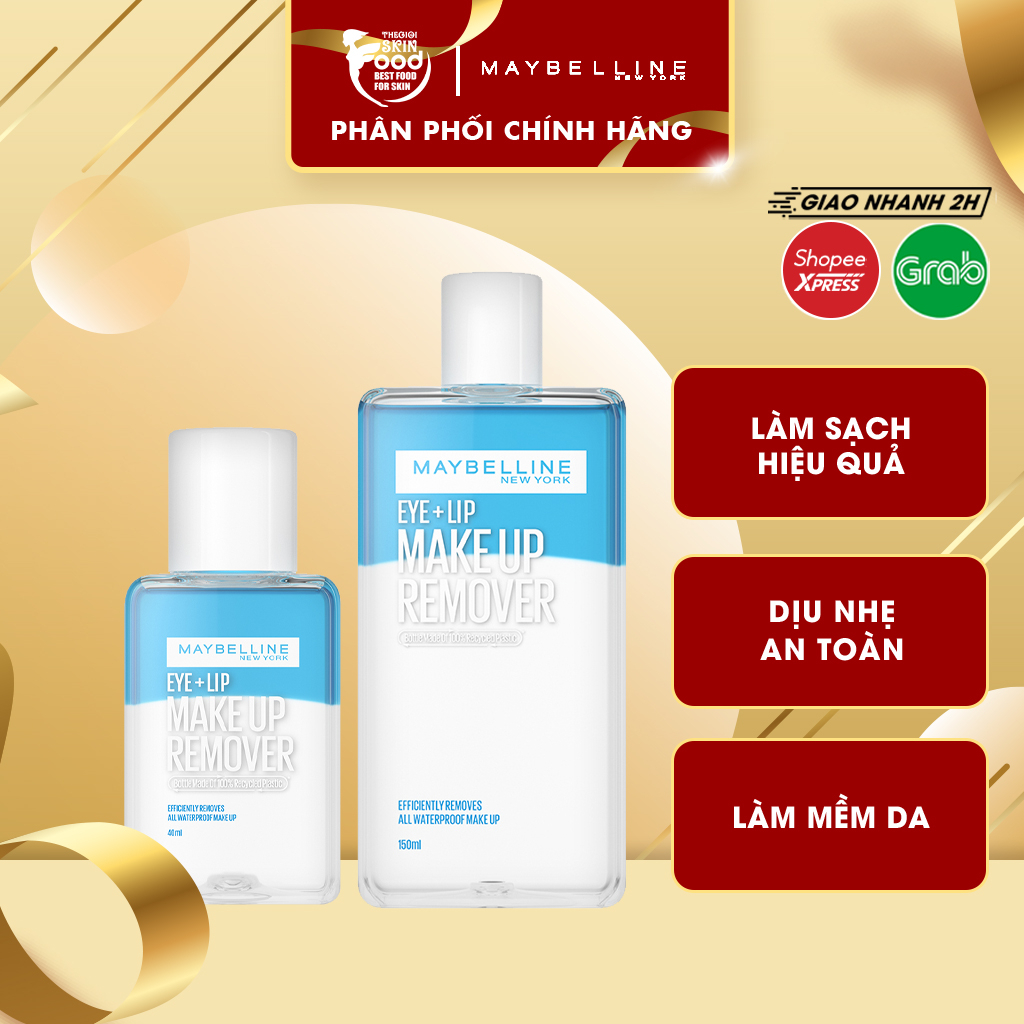 Nước Tẩy Trang Dành Cho Mắt Môi Maybelline Eye & Lip Makeup Remover