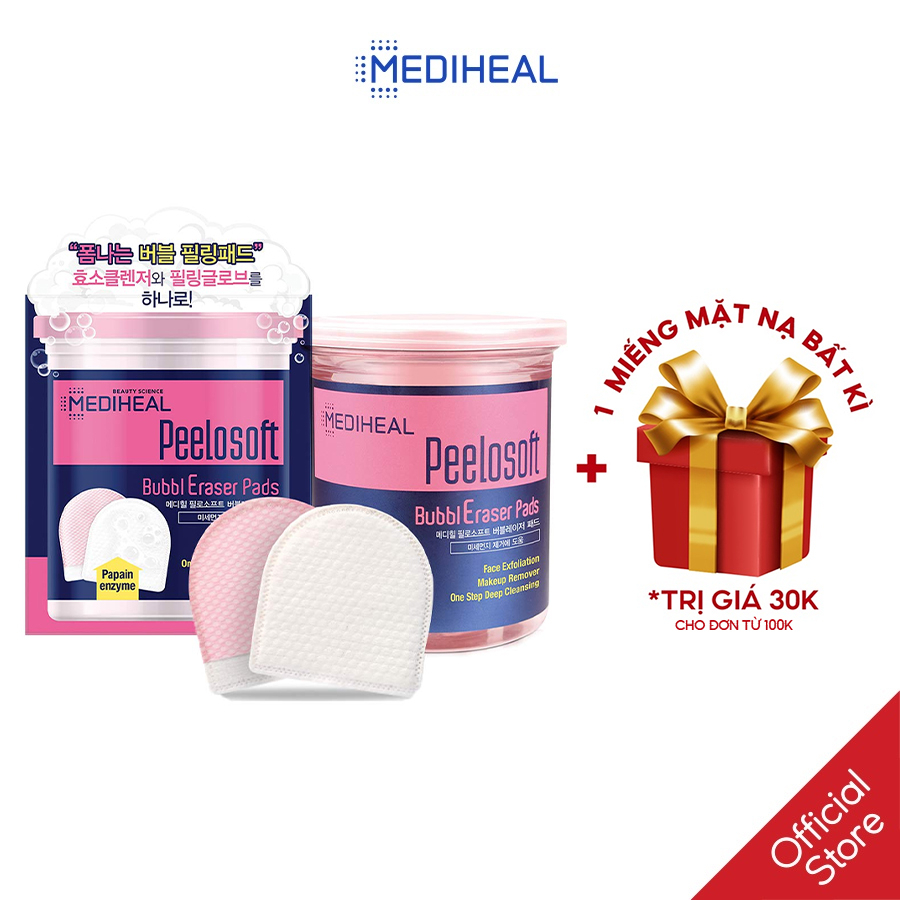 Hộp 20 Miếng Tẩy Tế Bào Chết Mediheal Peelosoft Bubbl Eraser Pads 20 pads |  Shopee Việt Nam