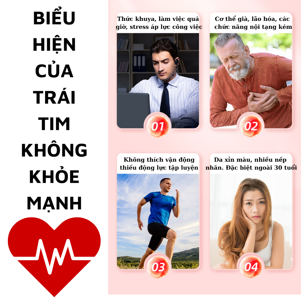 [Bổ tim mạch] Trà thảo mộc hỗ trợ sức khỏe tim mạch Calen Nature's Farm, ổn định nhịp tim, điều hòa huyết áp, hở van tim