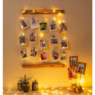 Khung treo ảnh sinh nhật ảnh cưới, giá để treo ảnh decor trang trí quán cafe phòng ngủ