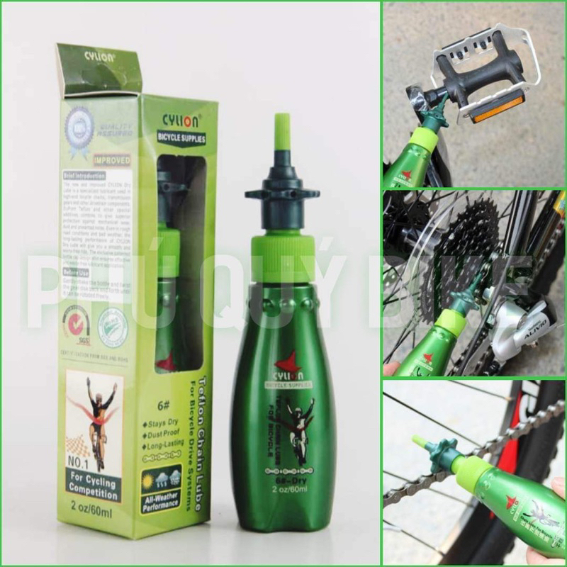 Dầu Bảo Dưỡng Sên Xích Líp Xe Đạp CYLION DRY TEFLON LUBE 60ml